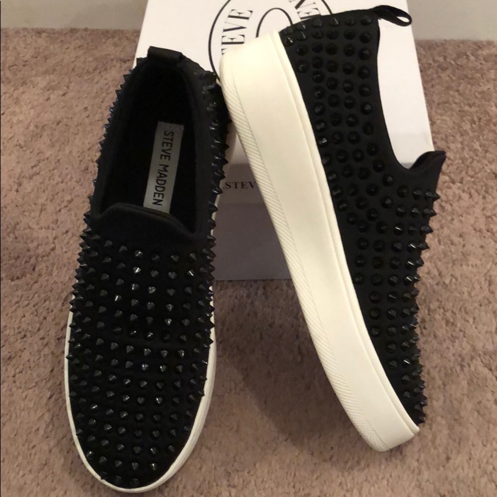 New studded Steve Madden slip ons